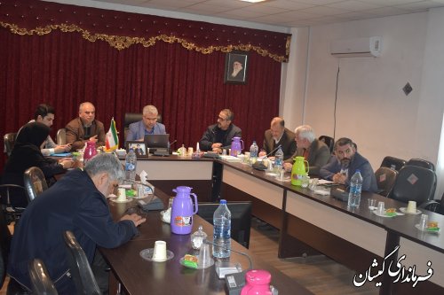 جلسه رشد 8 درصدی شهرستان گمیشان برگزار شد.