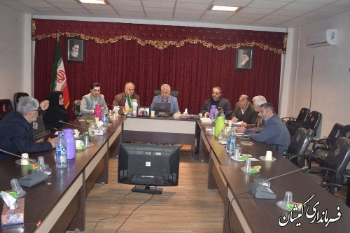جلسه رشد 8 درصدی شهرستان گمیشان برگزار شد.