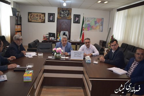 برگزاري جلسه كارگروه رفع موانع تولید شهرستان گمیشان 