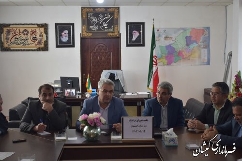 برگزاری جلسه شورای ترافیک شهرستان گمیشان