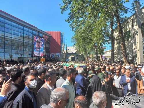 حضور فرماندار گمیشان در مراسم تشییع پیکر پاسدار شهید مقداد مهقانی