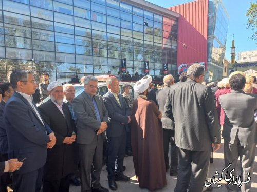 حضور فرماندار گمیشان در مراسم تشییع پیکر پاسدار شهید مقداد مهقانی