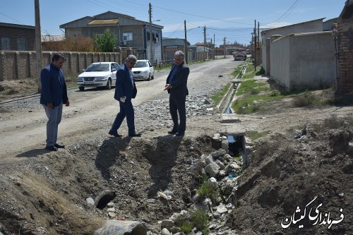 بازدید فرماندار گمیشان از سطح شهر گمیش تپه