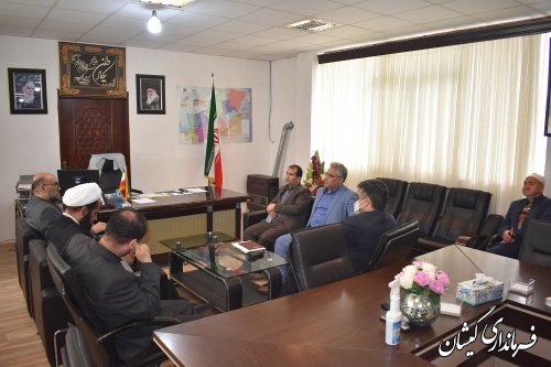 دیدار مدیر کل بنیاد شهید و امور ایثارگران استان با فرماندار گمیشان