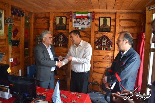 بازدید فرماندار گمیشان از اداره میراث فرهنگی، گردشگری و صنایع دستی شهرستان 