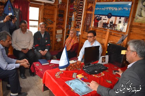 بازدید فرماندار گمیشان از اداره میراث فرهنگی، گردشگری و صنایع دستی شهرستان 