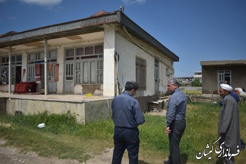 بازدید فرماندار گمیشان از روستاهای خواجه نفس و قرنجیک خواجه خان