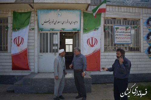 بازدید فرماندار گمیشان از روستاهای خواجه نفس و قرنجیک خواجه خان