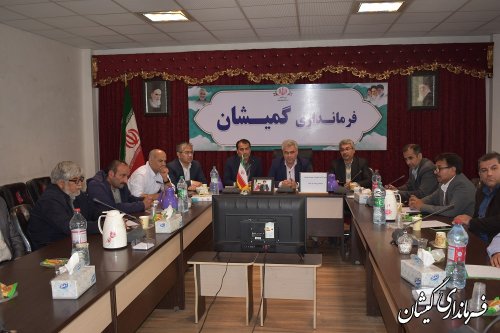 حضور فرماندار گمیشان در ستاد تنظیم بازار استان