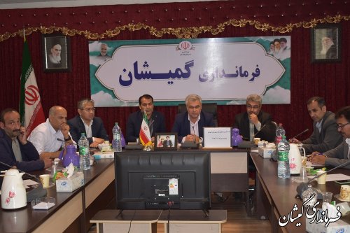 حضور فرماندار گمیشان در ستاد تنظیم بازار استان