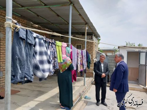 بازدید فرماندار گمیشان از روستای قرمسه