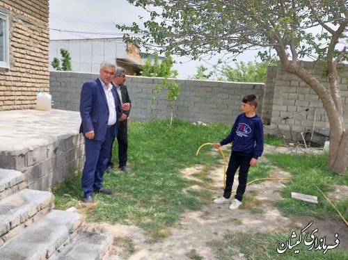 بازدید فرماندار گمیشان از روستای قرمسه