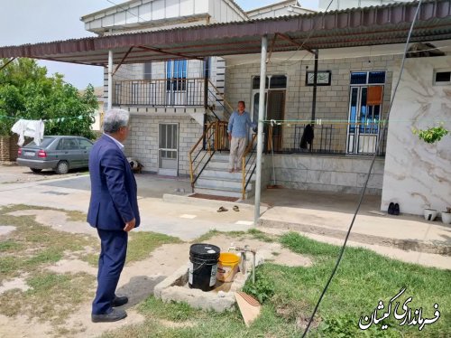 بازدید فرماندار گمیشان از روستای قرمسه