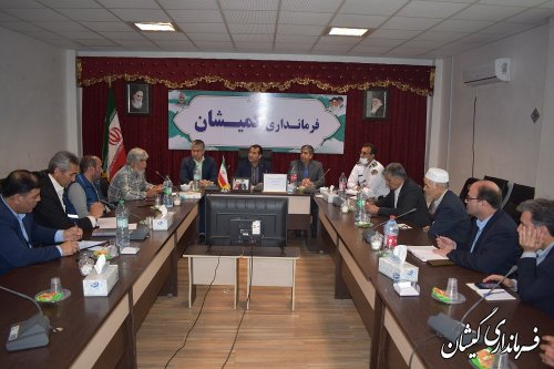 برگزاری جلسه مدیریت و برنامه ریزی خشکسالی شهرستان گمیشان