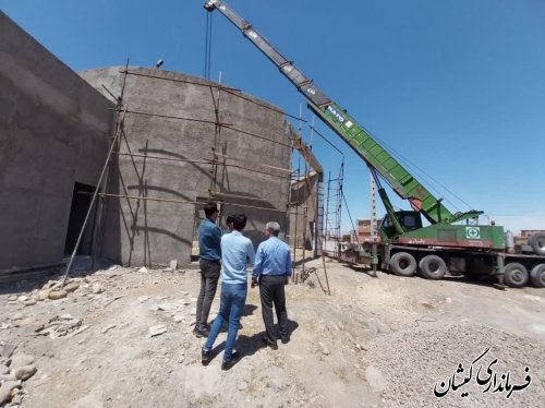 نصب سازه فضا کار پروژه خانه فرهنگ سیمین شهر