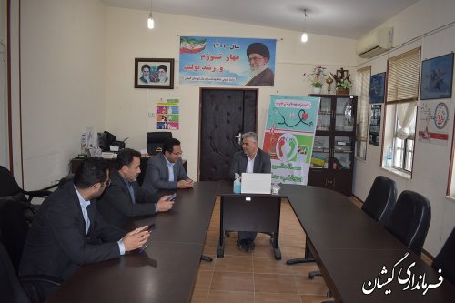  دیدار فرماندار گمیشان با مدیر و پرسنل شبکه بهداشت