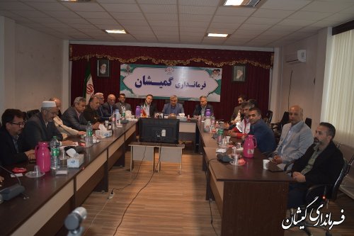 حضور فرماندار گمیشان در چهارمبن جلسه شورای اداری استان