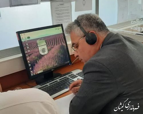 حضور فرماندار گمیشان در سامانه سامد جهت پاسخگویی به سوالات مردم شریف شهرستان