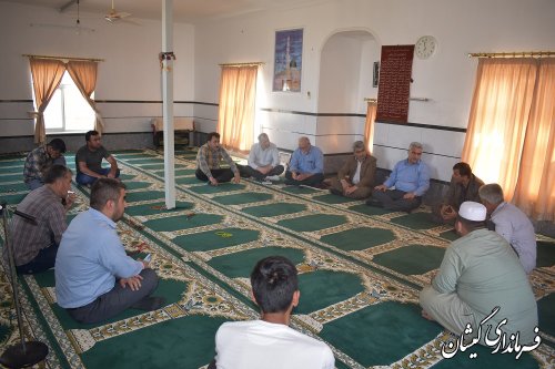 برگزاری جلسه رفع تنش آبی روستای قلعه جیق کوچک