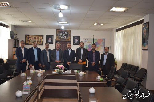 آیین تودیع و معارفه سرپرست حراست فرمانداری شهرستان