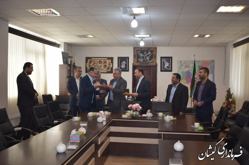 آیین تودیع و معارفه سرپرست حراست فرمانداری شهرستان