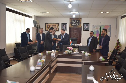 آیین تودیع و معارفه سرپرست حراست فرمانداری شهرستان