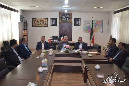 آیین تودیع و معارفه سرپرست حراست فرمانداری شهرستان