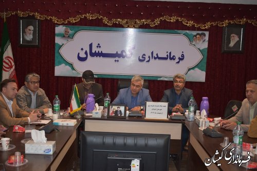 برگزاری جلسه ستاد مدیریت مصرف برق شهرستان گمیشان 