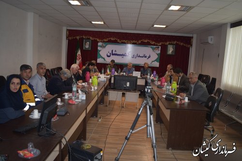 برگزاری جلسه ستاد مدیریت مصرف برق شهرستان گمیشان 