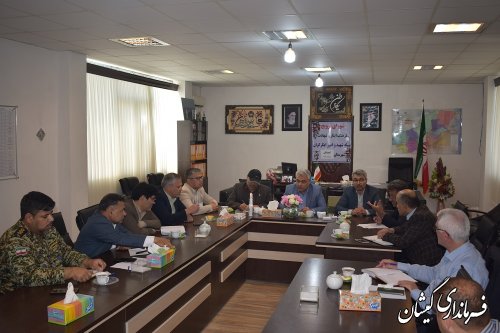 برگزاری جلسه شورای ترویج فرهنگ ایثار و شهادت شهرستان گمیشان