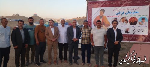 حضور فرماندار گمیشان در مراسم نکوداشت مختومقلی فراغی