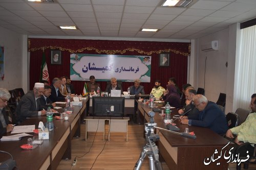 جلسه شورای هماهنگی مبارزه با مواد مخدر شهرستان گمیشان