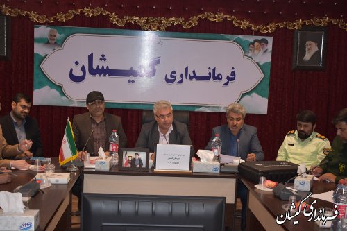 جلسه شورای هماهنگی مبارزه با مواد مخدر شهرستان گمیشان