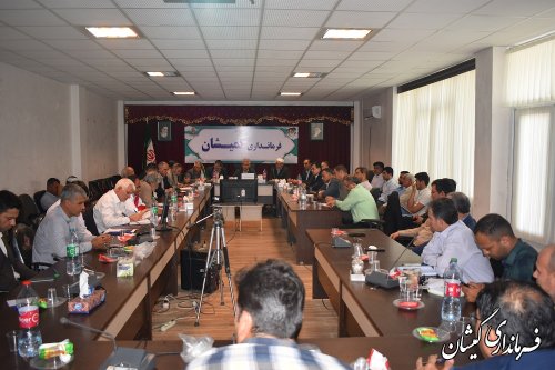 جلسه ستاد پیشگیری، هماهنگی و فرماندهی عملیات پاسخ به بحران شهرستان گمیشان