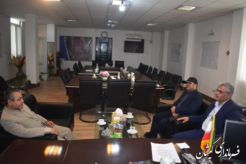 دیدار و نشست فرماندار شهرستان گمیشان با رئیس هیئت نظارت بر انتخابات شهرستان