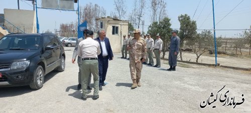 بازدید فرماندار از پایگاه حفاظت شیلات گمیشان
