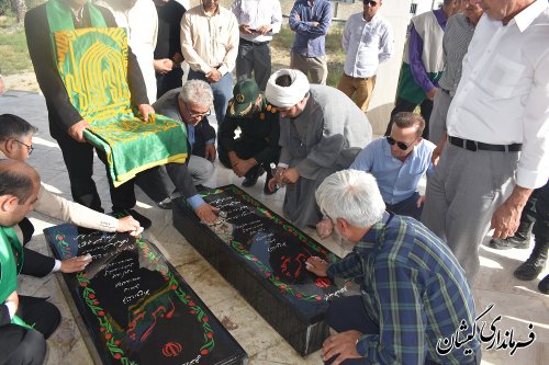 مراسم استقبال از خادمین حرم رضوی در گمیشان برگزار شد.