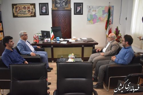 دیدار رئیس حراست اداره مخابرات استان گلستان با فرماندار گمیشان 