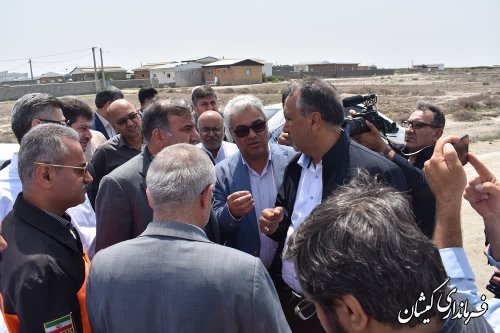  بازدید اعضا کمیسیون عمران مجلس و مدیران وزارت راه و شهرسازی از شهرستان گمیشان 