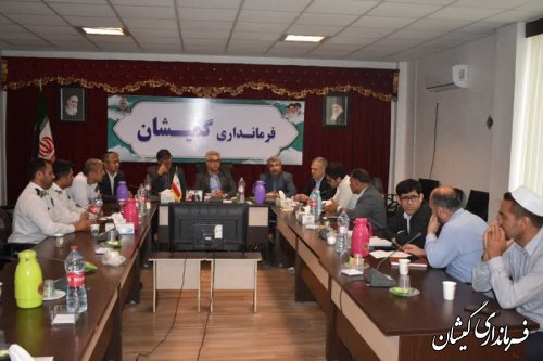 برگزاری جلسه شورای ترافیک شهرستان گمیشان