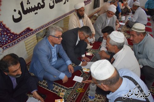 برگزاری میز خدمت در روستای قرنجیک گوکجلی شهرستان گمیشان