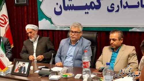 حضور فرماندار گمیشان در جلسه شورای اداری استان