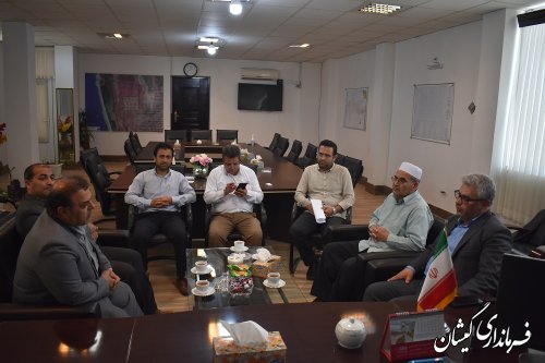 دیدار مدیرکل تامین اجتماعی استان با فرماندار شهرستان گمیشان