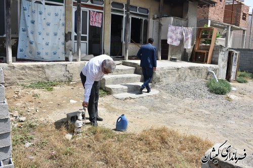 بازدید فرماندار گمیشان از مجتمع آب رسانی سیمین شهر