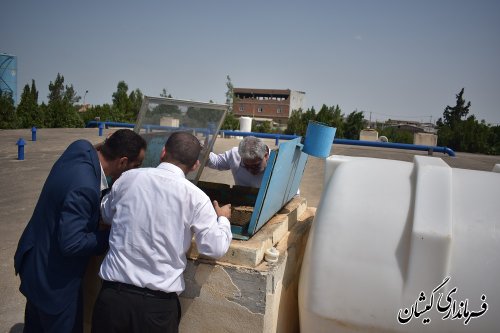 بازدید فرماندار گمیشان از مجتمع آب رسانی سیمین شهر