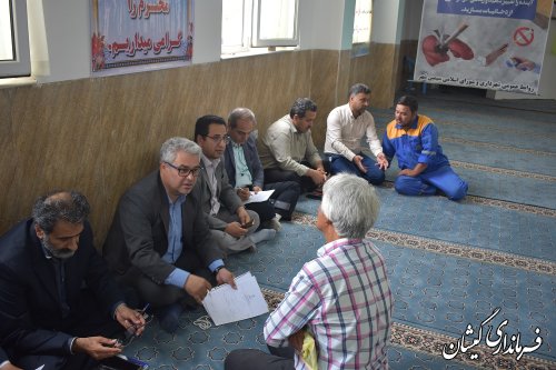 کاروان خدمت شهرستان گمیشان در مصلای نماز جمعه سیمین شهر