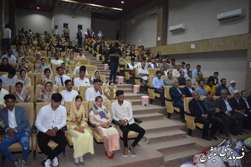برگزاری جشن ازدواج آسان در شهرستان گمیشان