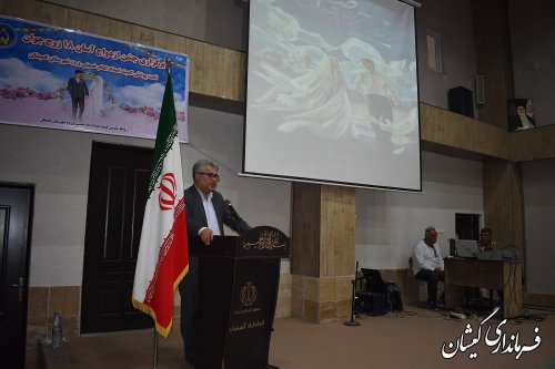 برگزاری جشن ازدواج آسان در شهرستان گمیشان