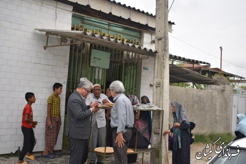 بازدید فرماندار گمیشان از نانوایی های سطح شهرستان