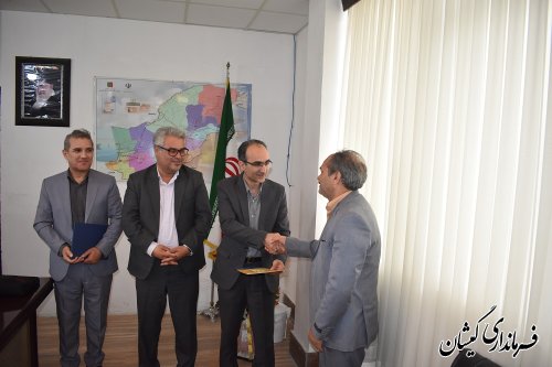 تودیع و معارفه رییس اداره پست شهرستان گمیشان